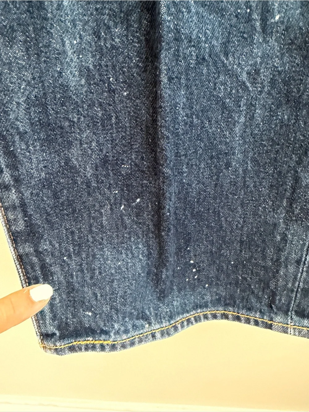 Levi’s 501 Men's 40x32 Blue Denim Jeans Button fly straight leg Flawed